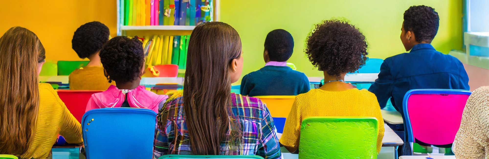 Estudantes em sala de aula